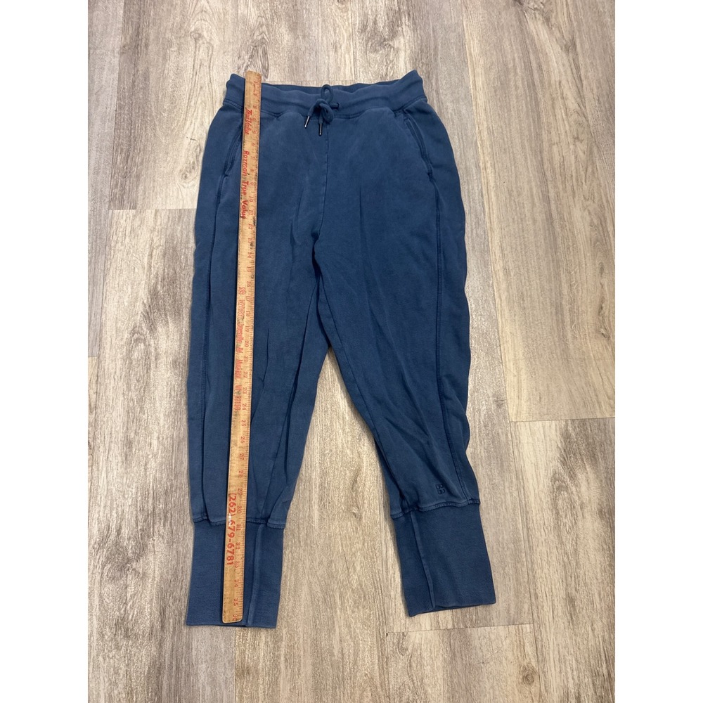 Sweaty Betty Gary Capri Joggers Blue Ankle Ribbed Cuff Pants Womens Medium - Picture 5 of 9